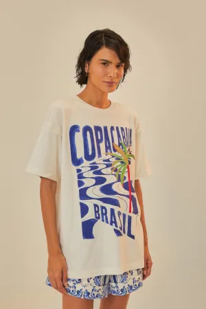 Off-White Copacabana Organic Cotton Relaxed T-Shirt BreathableMesh