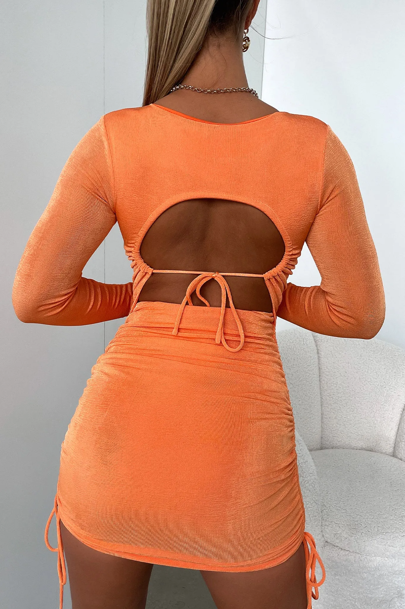 Kashvi Dress - Orange Stage Pop