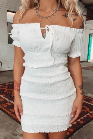 Y2K Feel Dex Dress - White