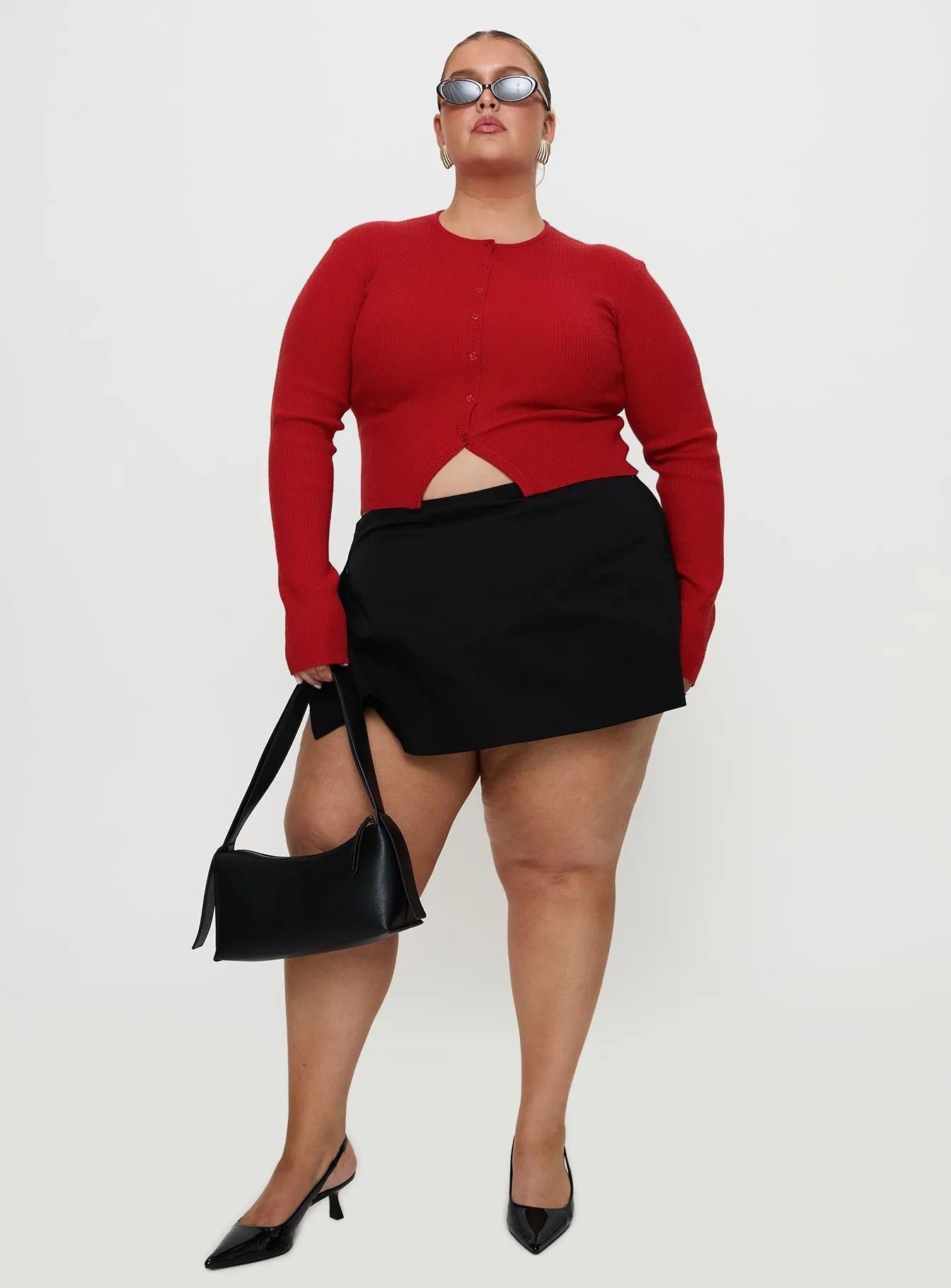 Adjustable drawstring Sora Skort Black Curve