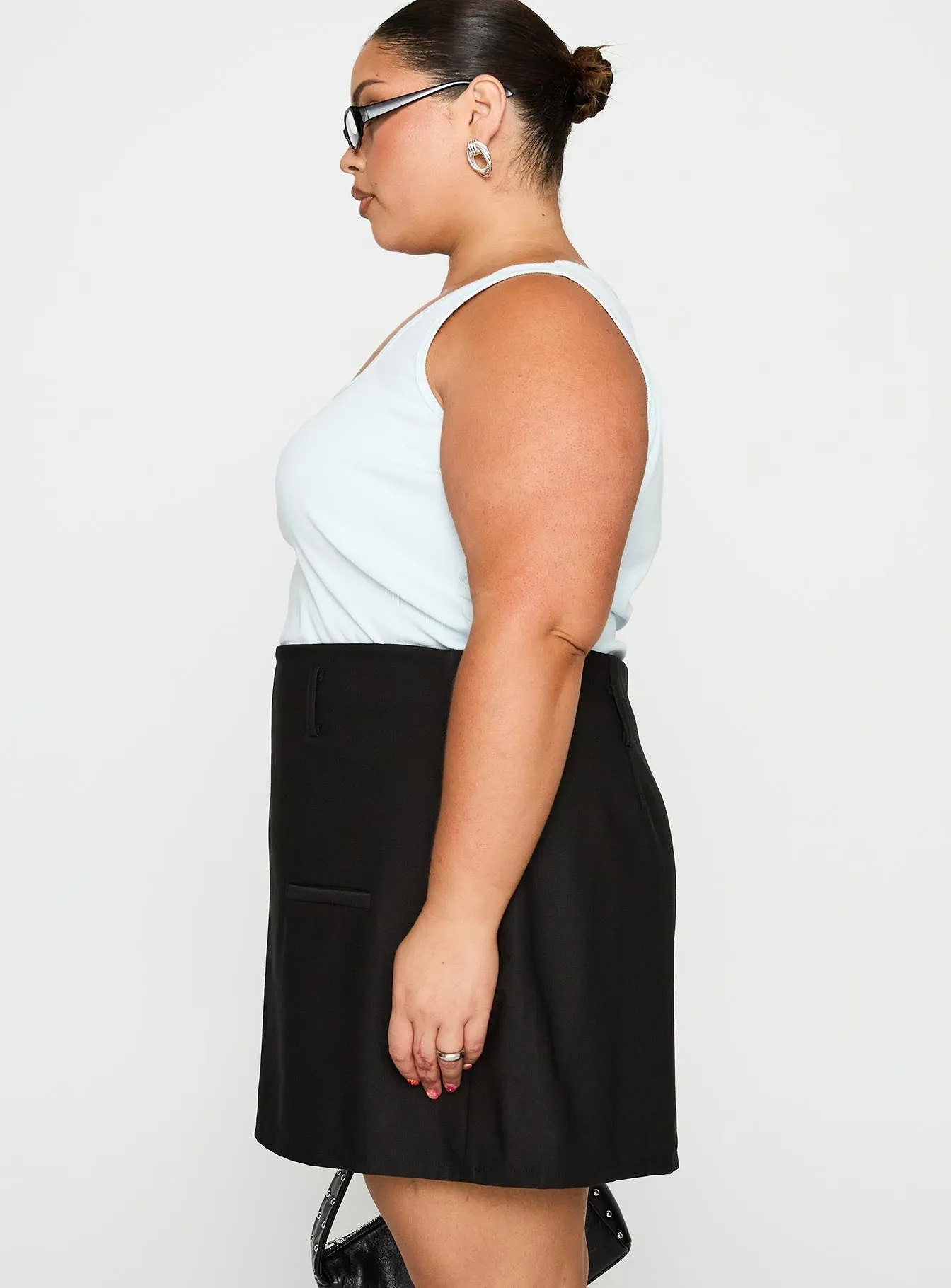 Grant My Wish Mini Skort Black Curve Cultural Event Calm Mood