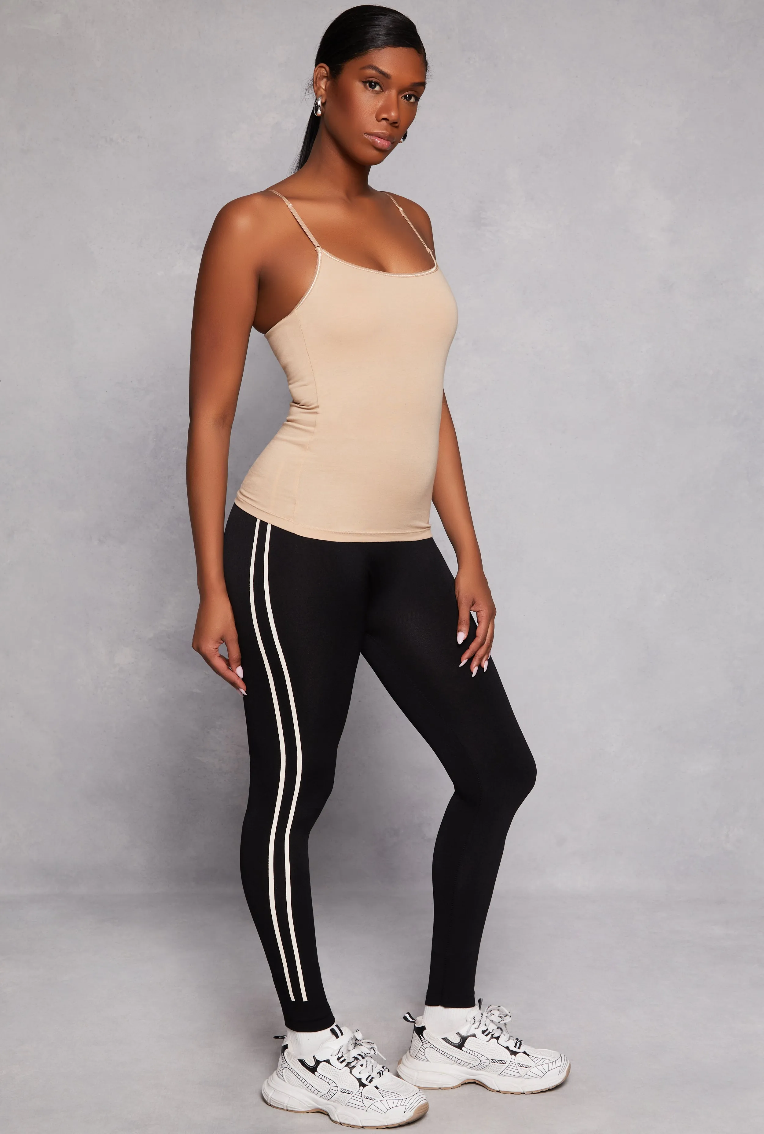 salt water use Body Mapped Panels Scoop Neck Shelf Bra Cami