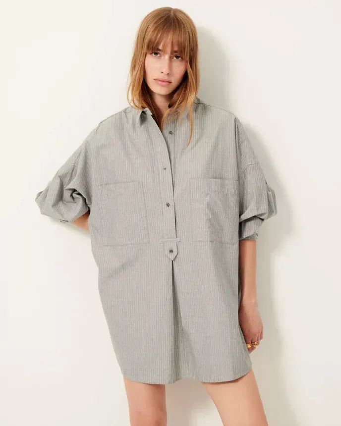 Flexible Waistband Front Pocket Fontella Mini Dress