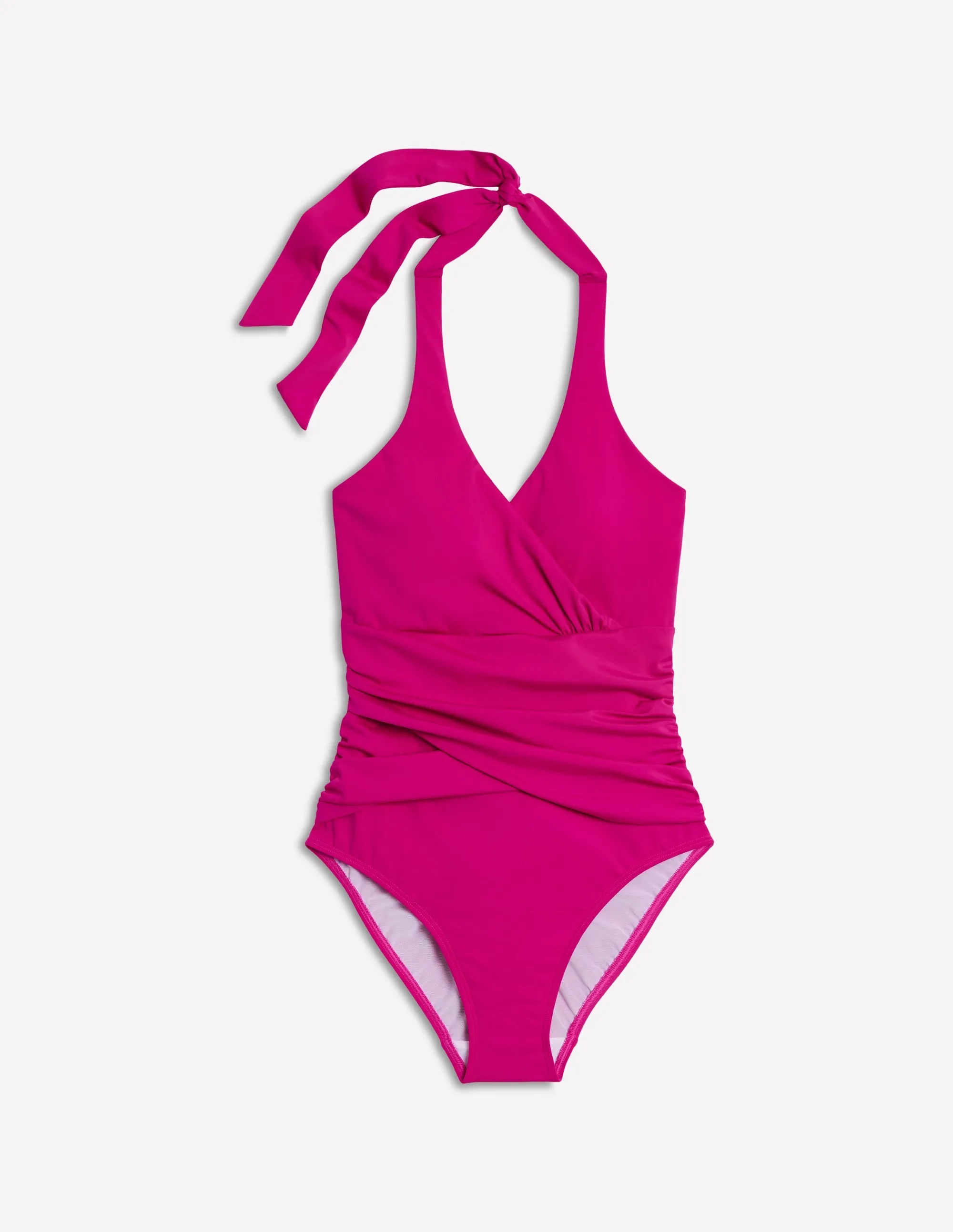 QuickReleaseFastenings Levanzo Halter Swimsuit-Jewel Pink