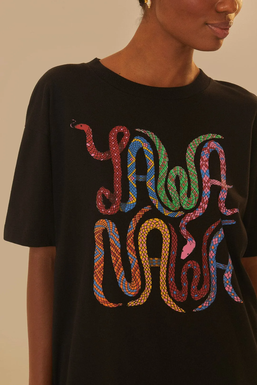 Yawanawa Relaxed T-Shirt Sequin Glow