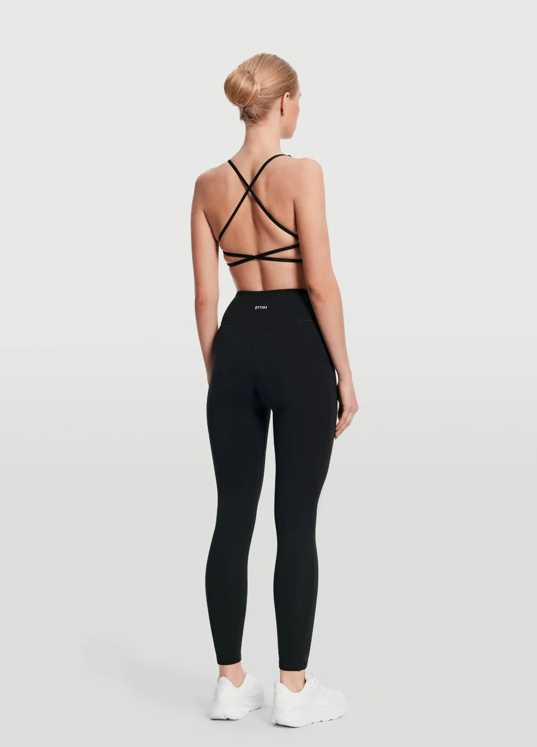 Side Pocket Leggings High Waisted Support