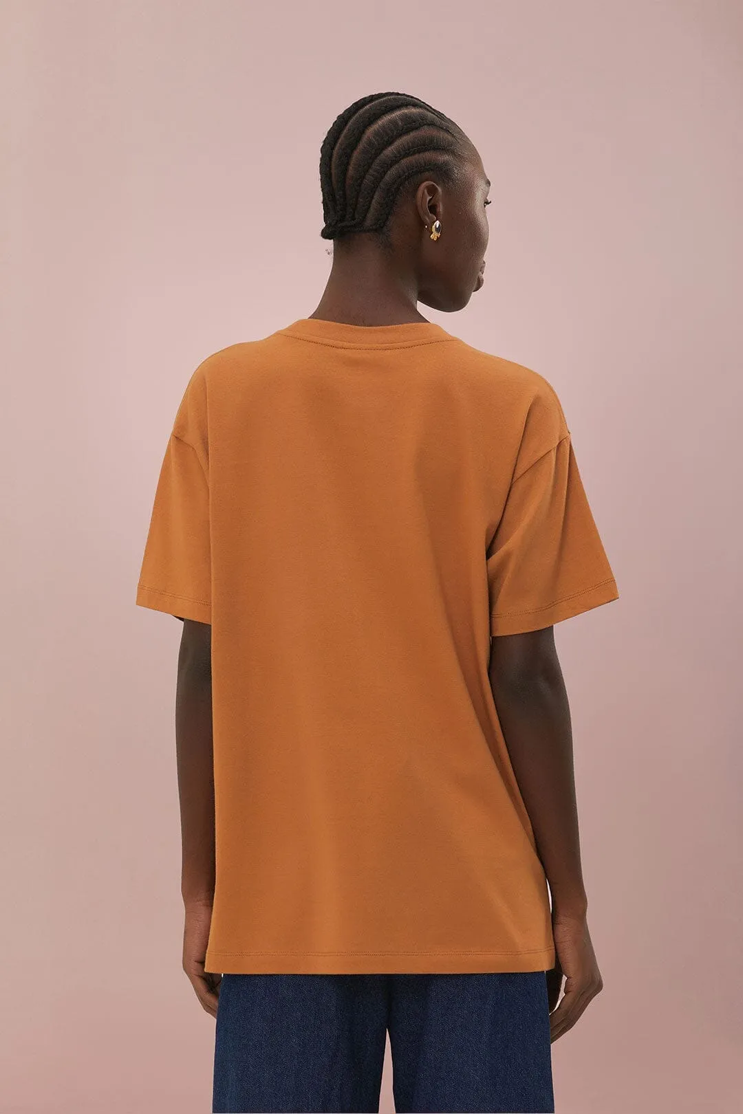 Caramel Rio Organic Cotton Relaxed T-Shirt Story Glow AdjustableWaistband