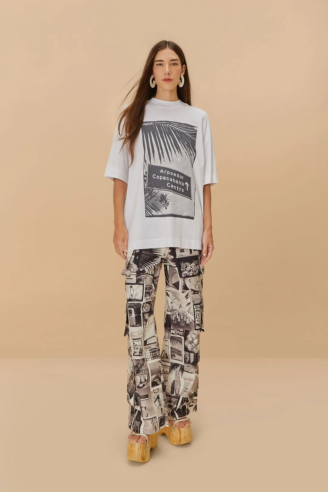 Carioca Postcard T-Shirt MicroPerforatedTexture Party Guest