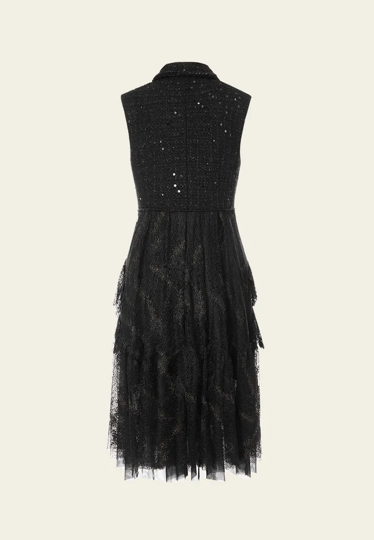 MoistureWicking Vision Fit Patchwork Layered Sleeveless Dress