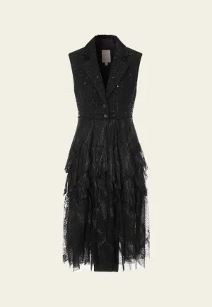 Wild Mood Patchwork Layered Sleeveless Dress