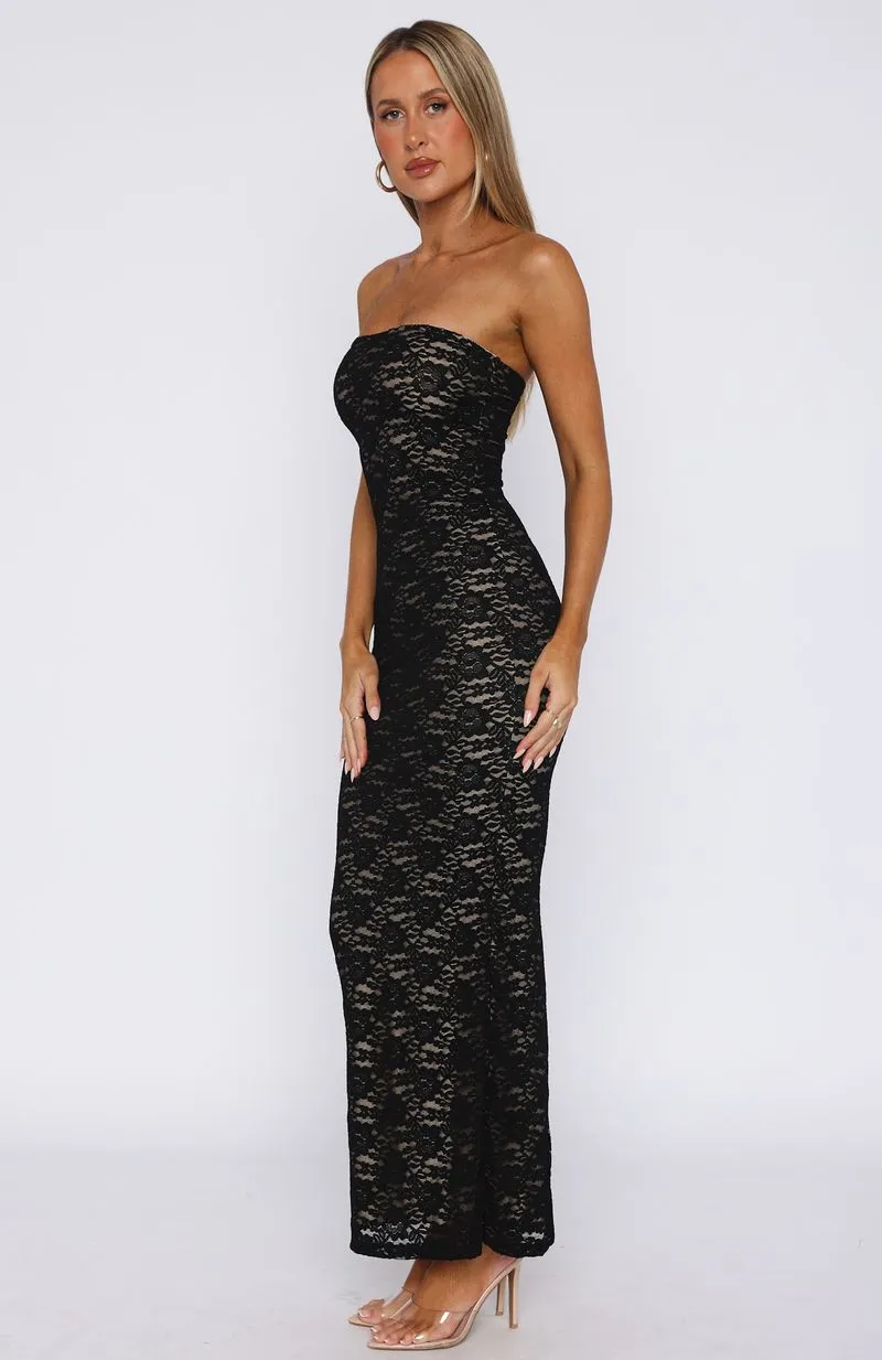 Mad Love Strapless Maxi Dress Black Country Core Family Style