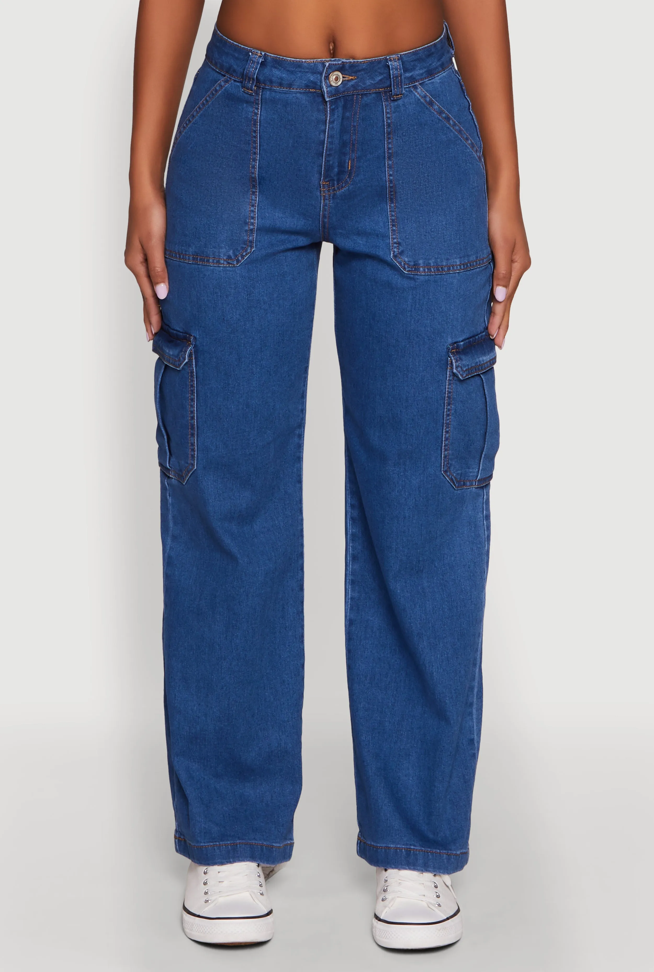 Easy Outfit WAX Cargo Straight Leg Carpenter Jeans