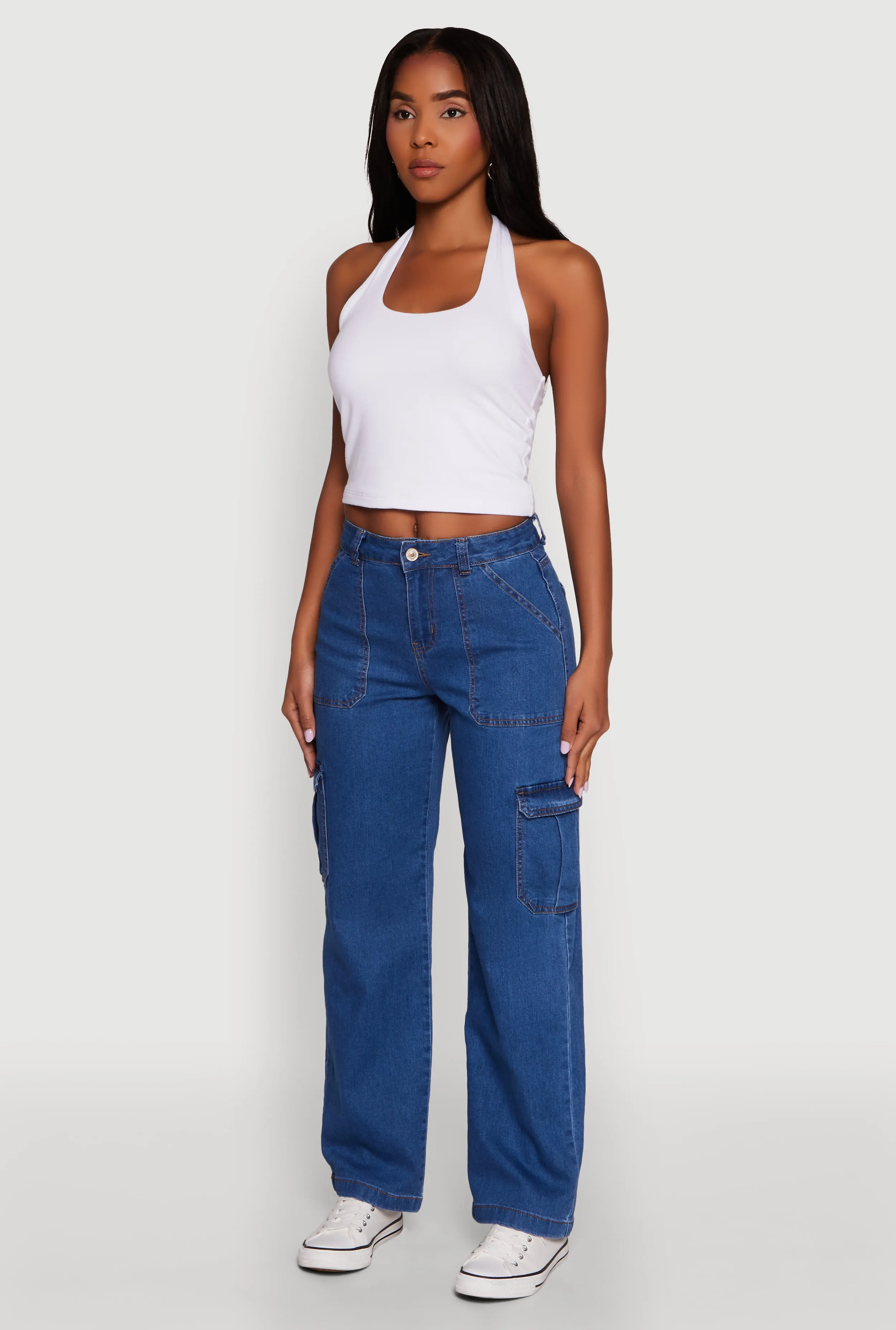 WAX Cargo Straight Leg Carpenter Jeans Festival Outfit Affordable Sunny Vibes