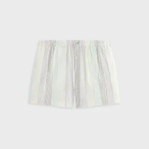 Comfort Fit Kith Women Ida II Seersucker Boxer Short - Mykonos
