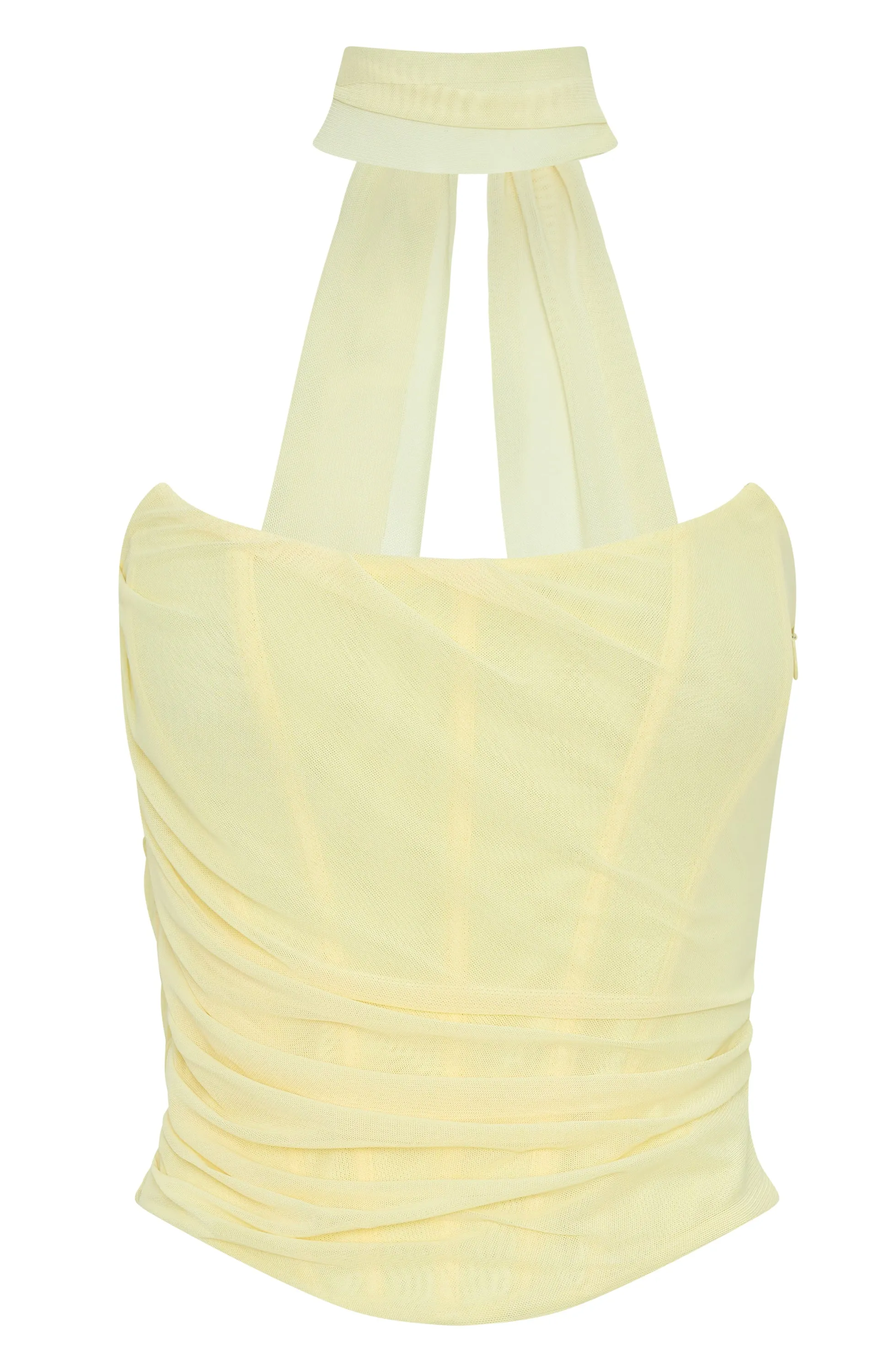 Sporty T-shirt Eco Friendly Dye Lovers Lane Strapless Bustier Lemon