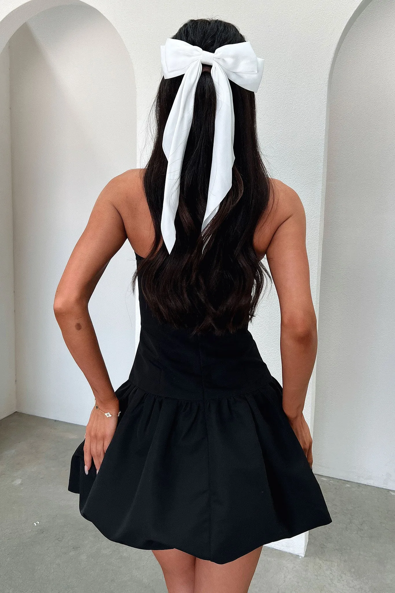 Girl Power Kloe Bubble Skirt Strapless Mini Dress - Black