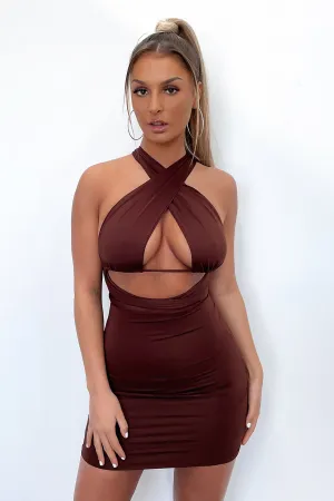 Skyler Dress - Brown Fresh Edge Soft touch finish