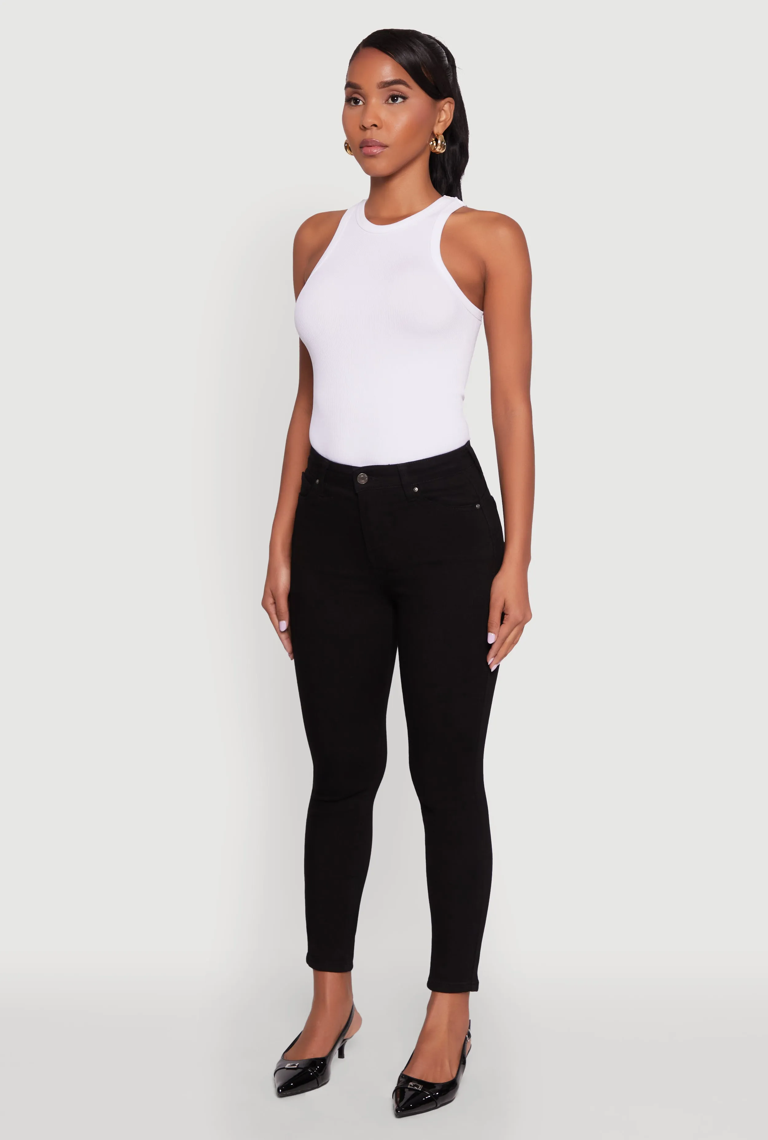WAX Whiskered Cropped Skinny Jeans All Purpose Classic Fit