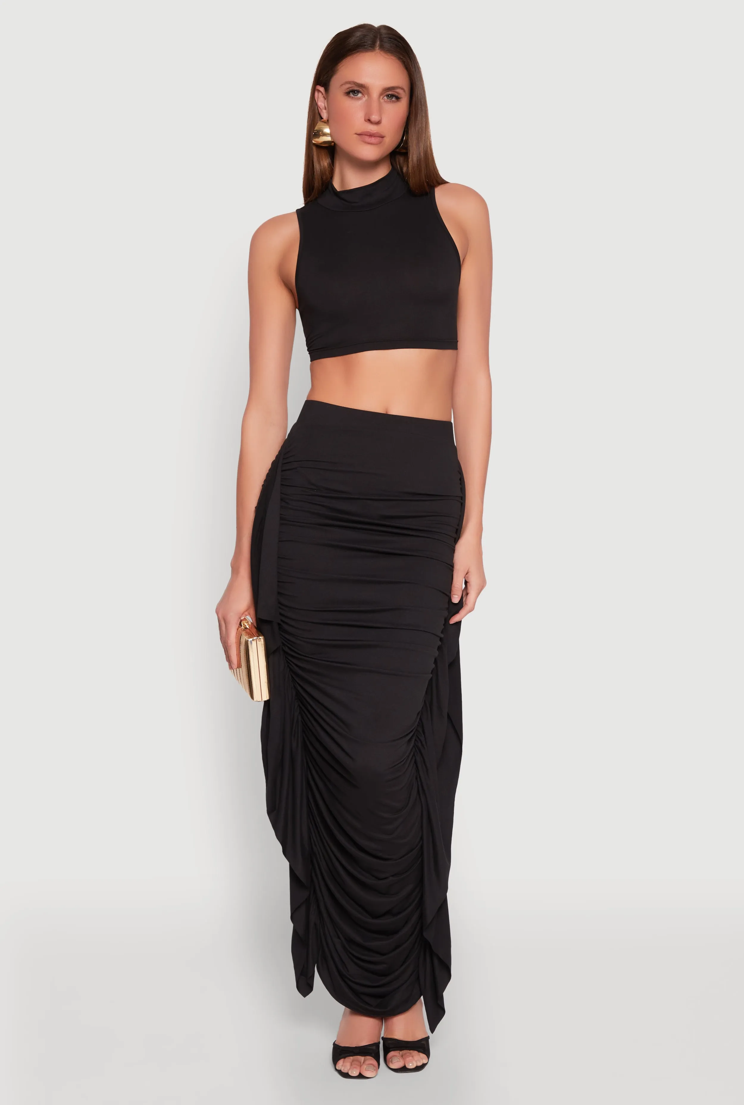 Cross Back Quick Coolness Cut Out Tie Back Sleeveless Crop Top