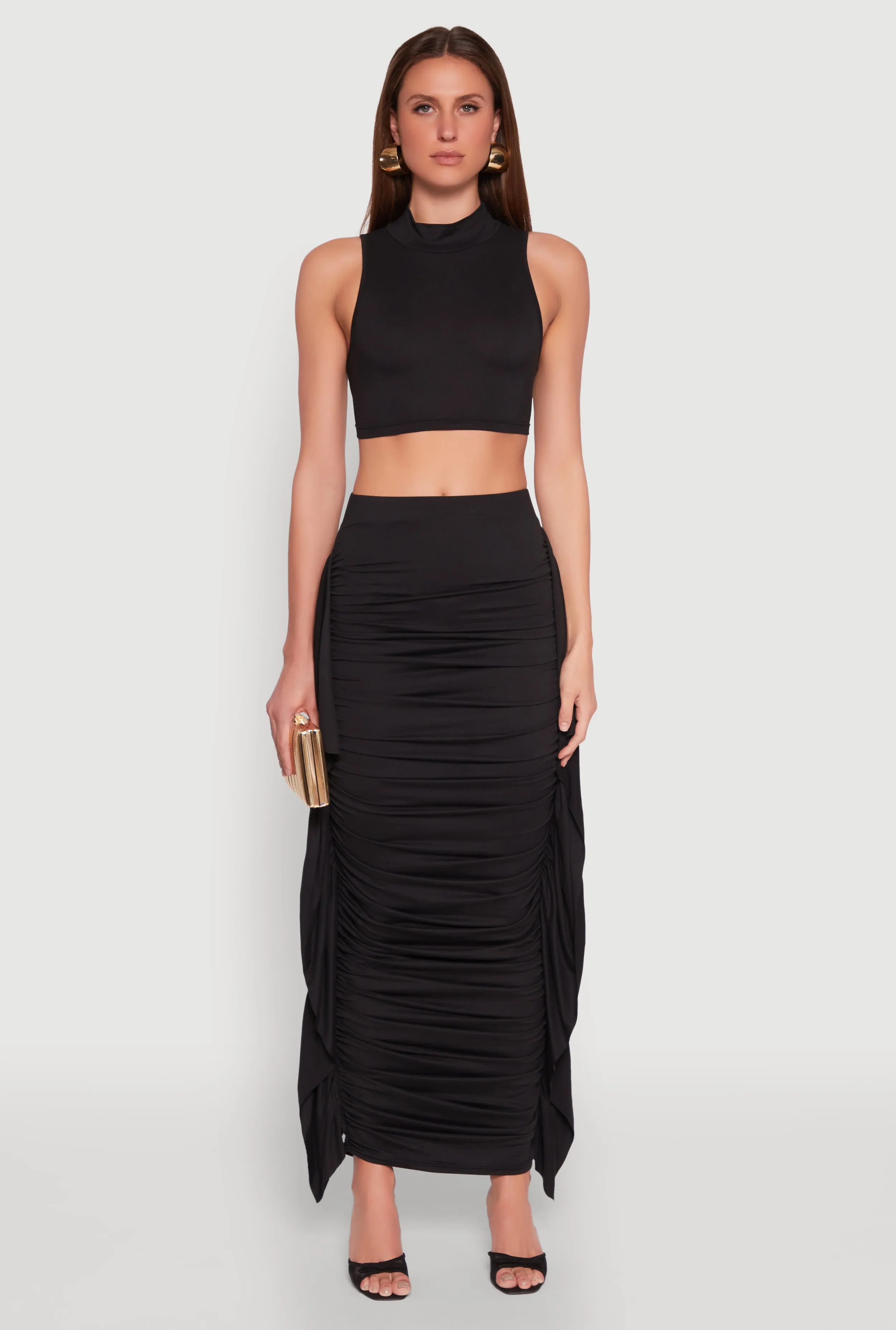 Dynamic Muscle Support Cut Out Tie Back Sleeveless Crop Top