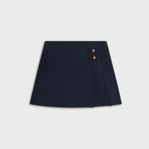 Low Impact Dye Kith Women Emira Pleated Micro Skirt - Black