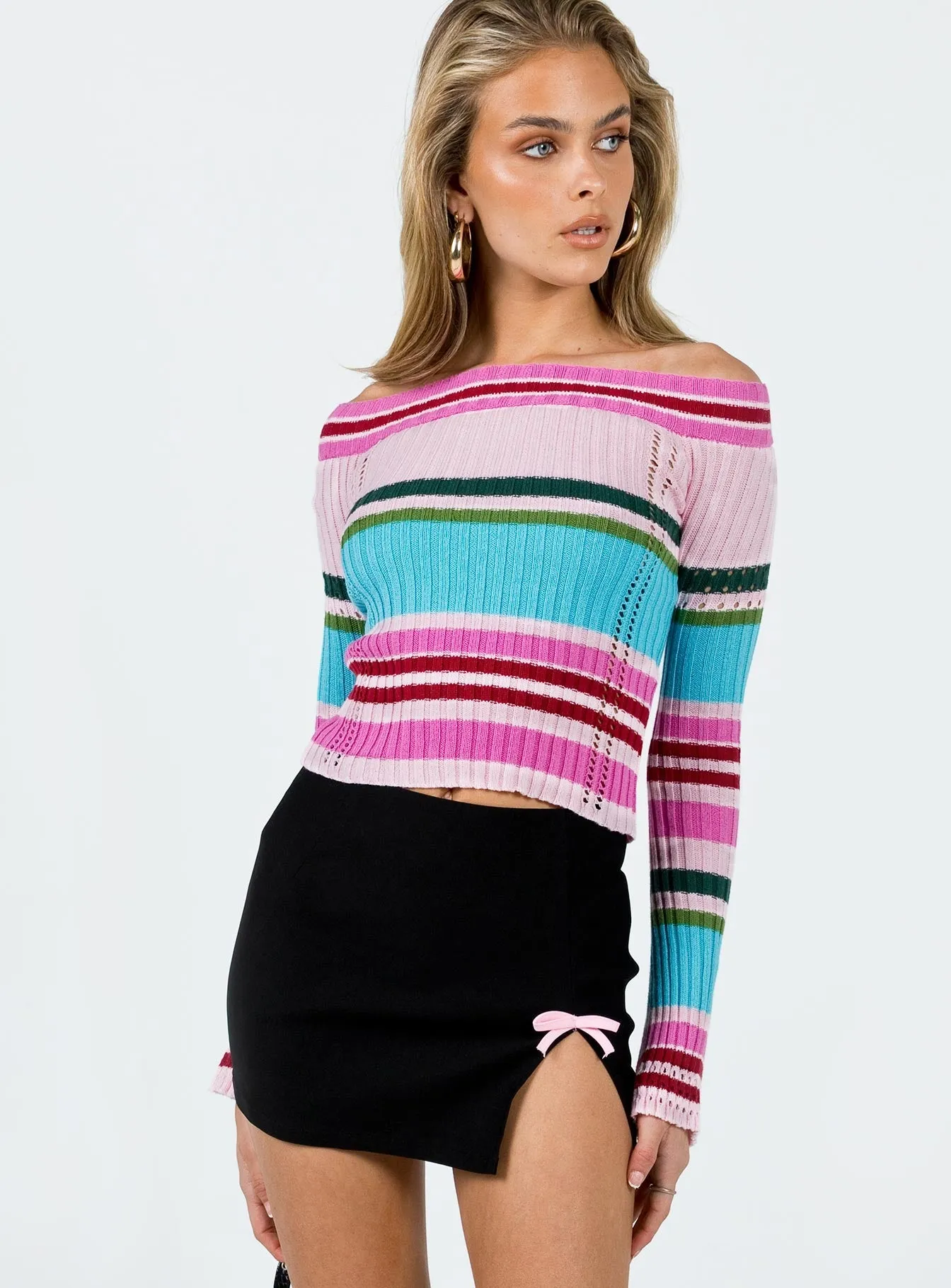 Motel Wei Skirt Black Waist Defining