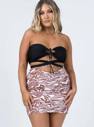 Hunter Mini Skirt Zebra Day To Night Fashion Style