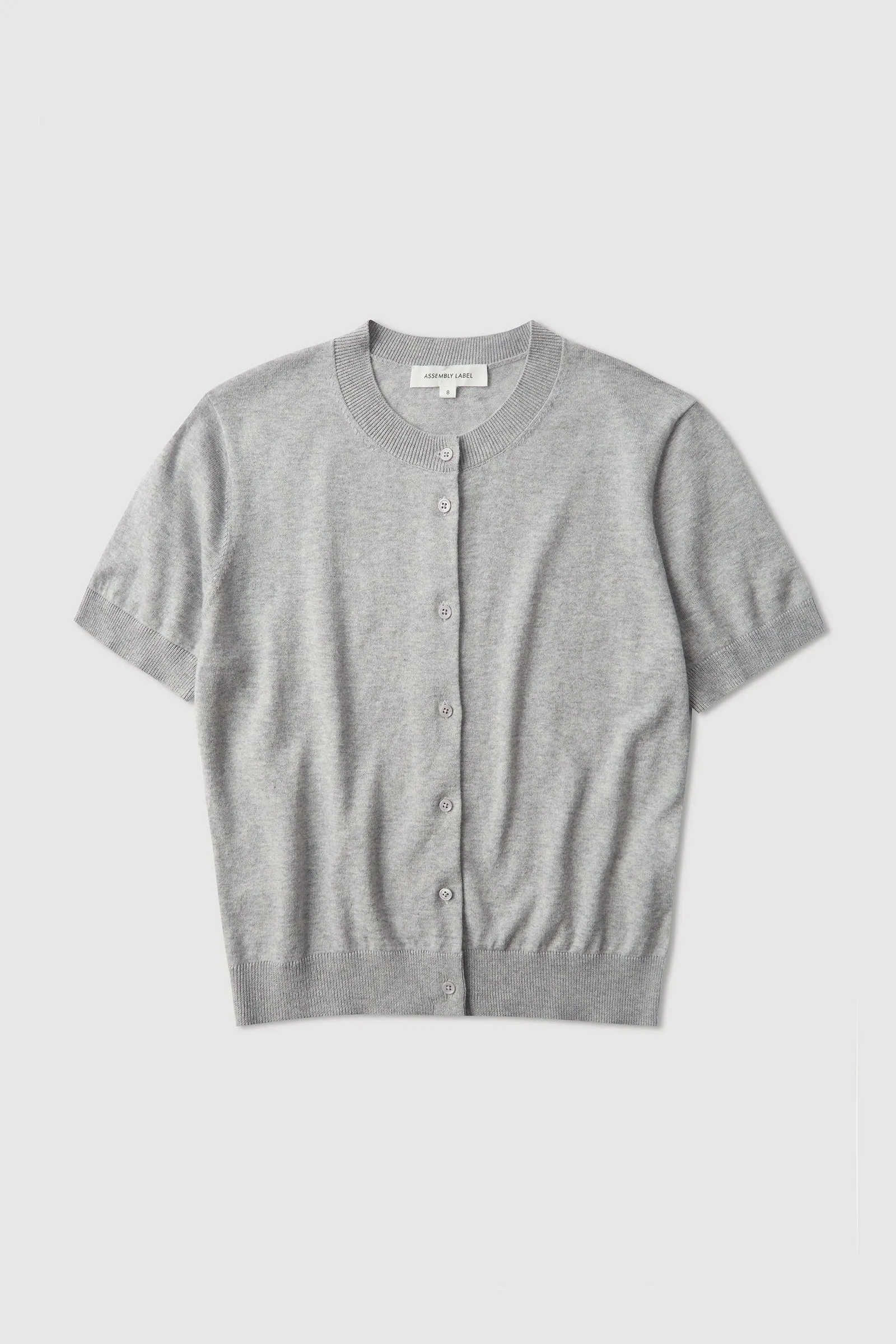 Semra Cotton Cashmere Short Sleeve Cardigan Global Glow