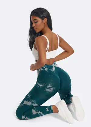Tie Dye Leggings with Push-Up UltraSoft Lining