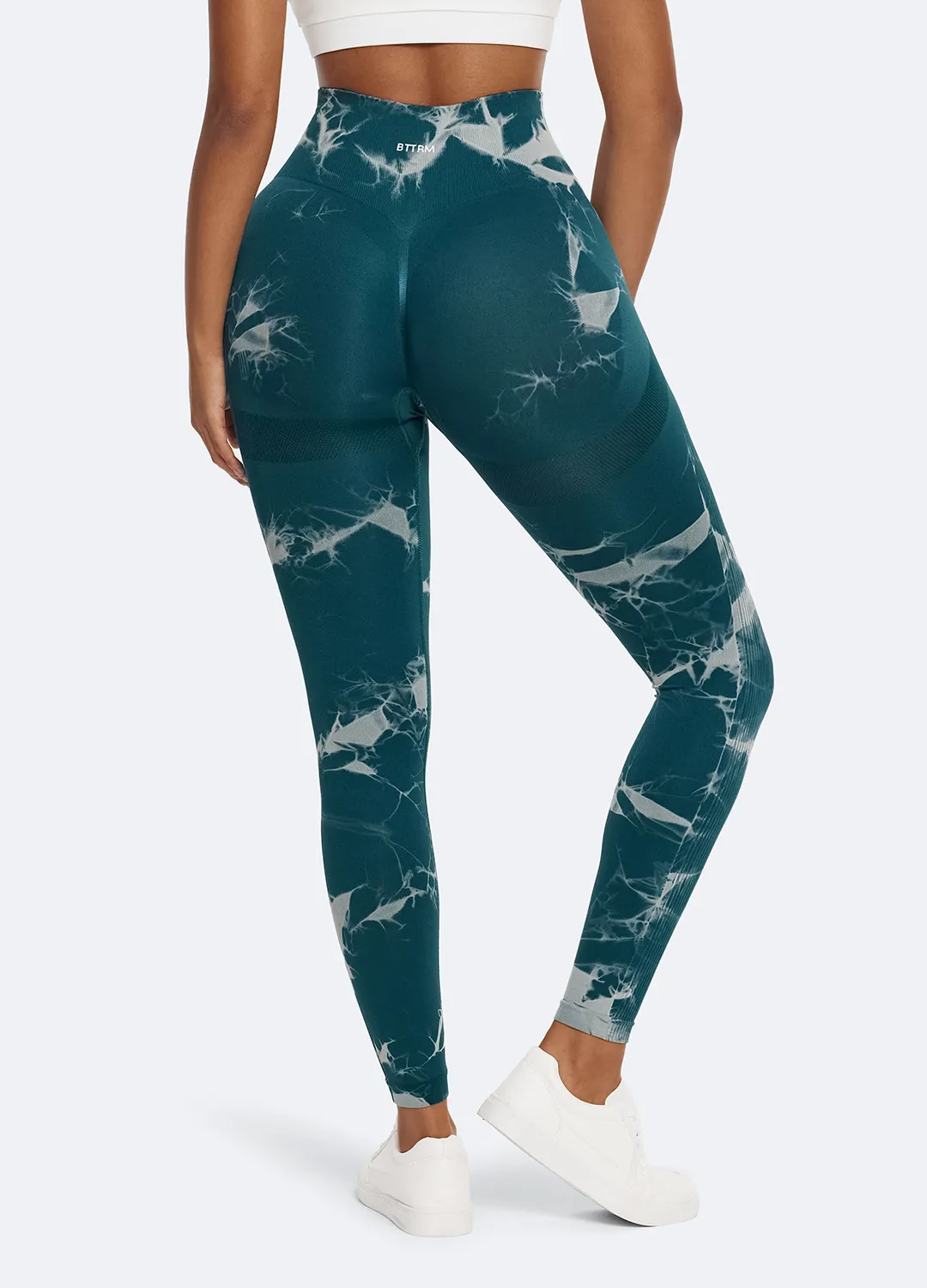 Tie Dye Leggings with Push-Up Flattering Cut
