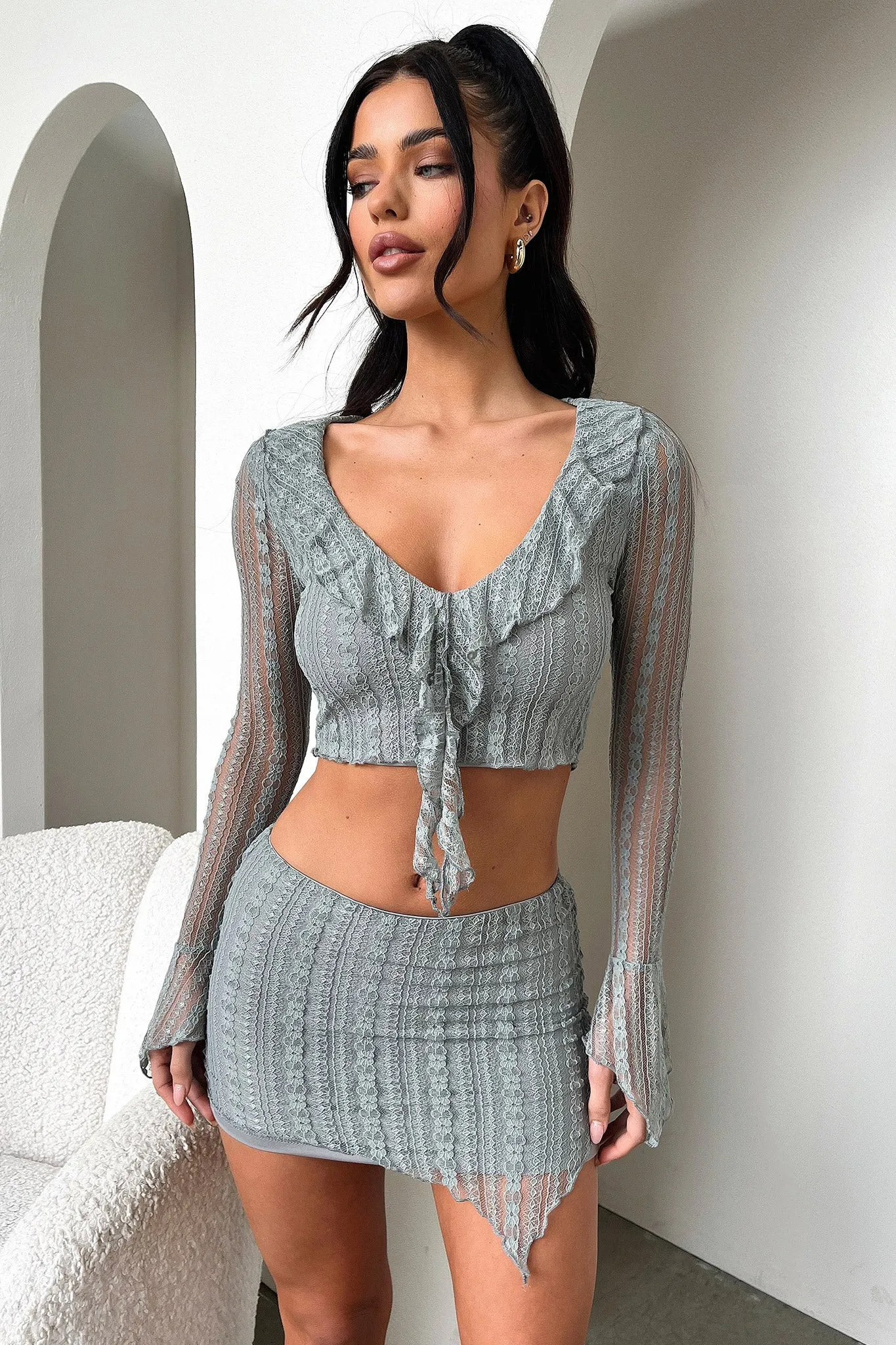 Heritage Brand Layer Combo Aperol Skirt - Grey