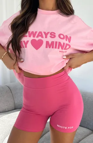 Just To Be Popular Bike Shorts Pink cargo style