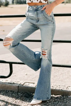 Tagless Labeling AirflowOptimized Design Laurie High Rise Flare Leg Cello Jeans (Medium)