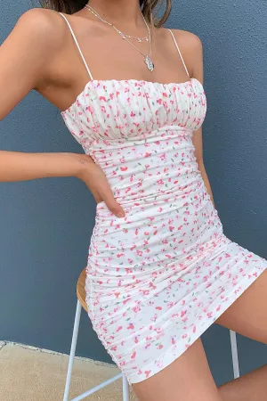 Lillian Dress - Pink Floral Urban Fashion Tie Back Closure System