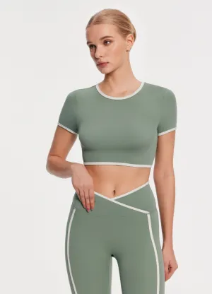 Stylish Comfort Easy Wear Style Casual Cropped T-Shirt