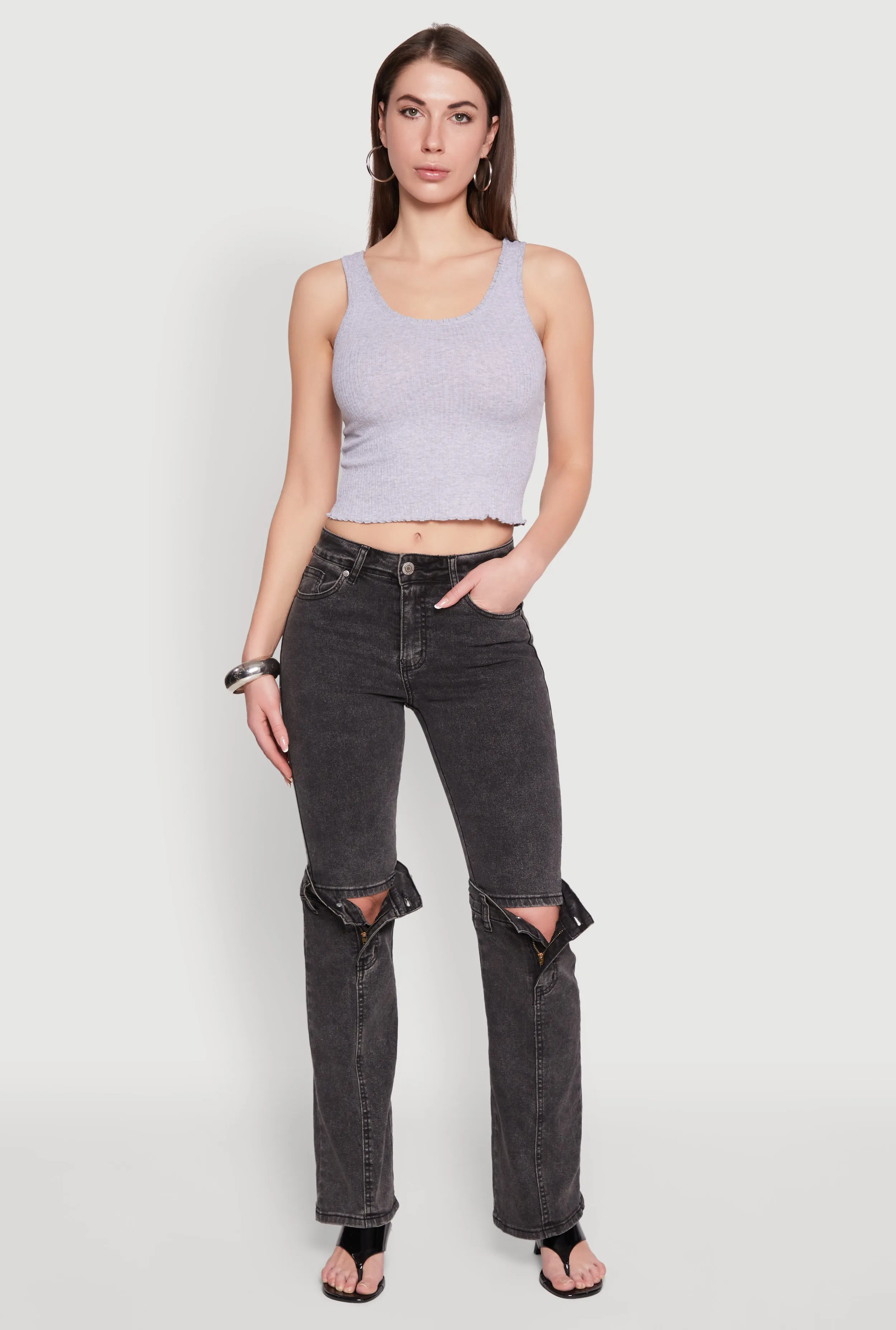 Spring Attire Durable Triple Stitched Seams VIP Convertible Straight Leg Jeans