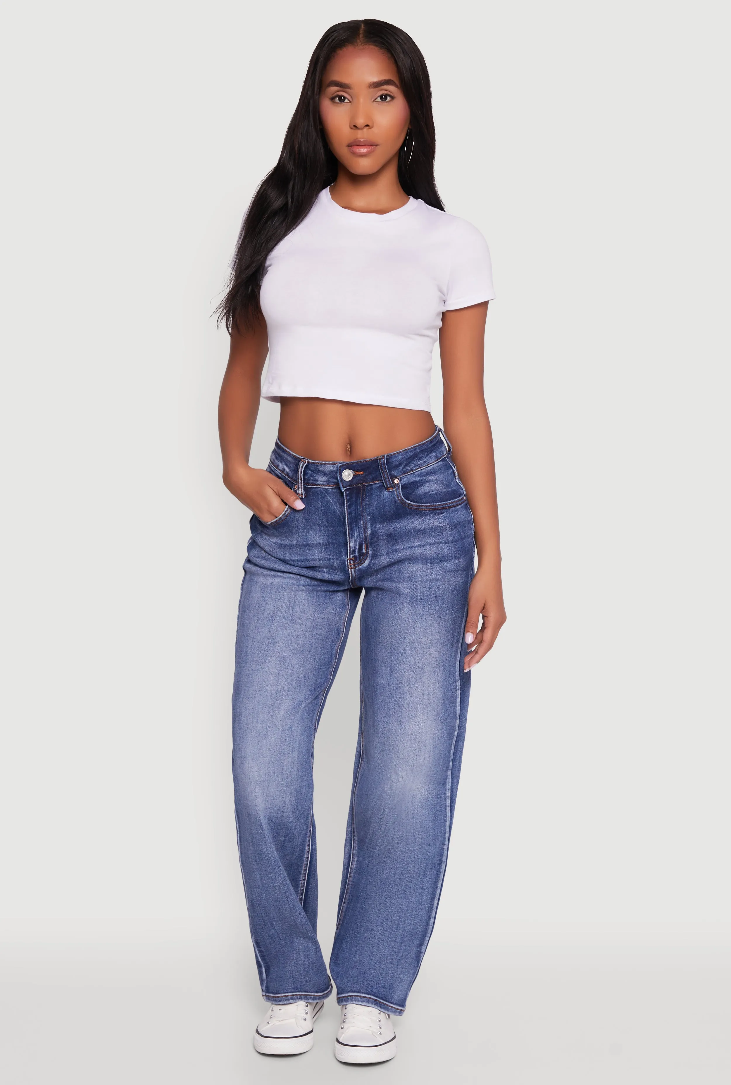WAX Straight Whiskered Jeans Brunch Outfit Summer Vibes Versatile