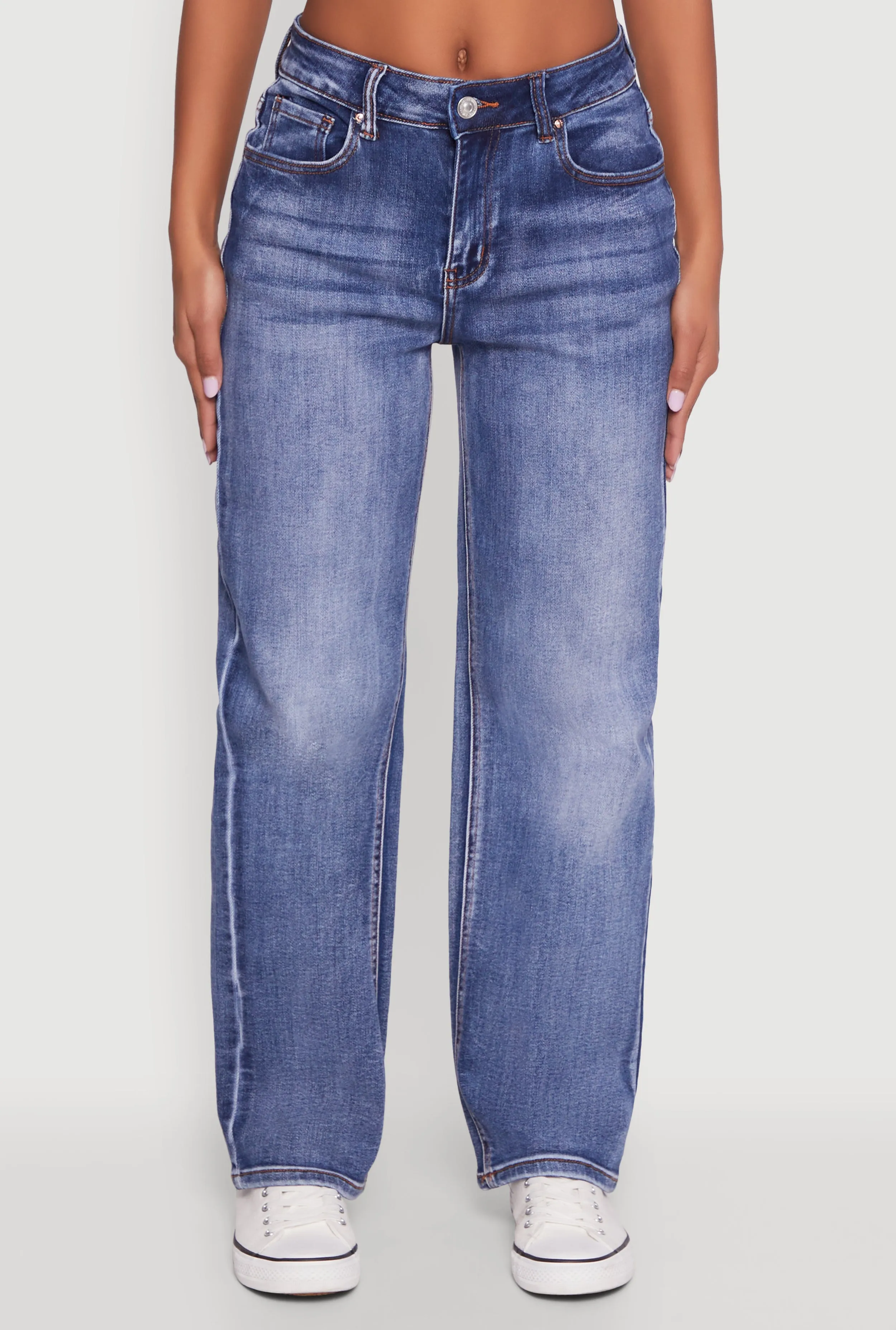 WAX Straight Whiskered Jeans Hypoallergenic Material Composition