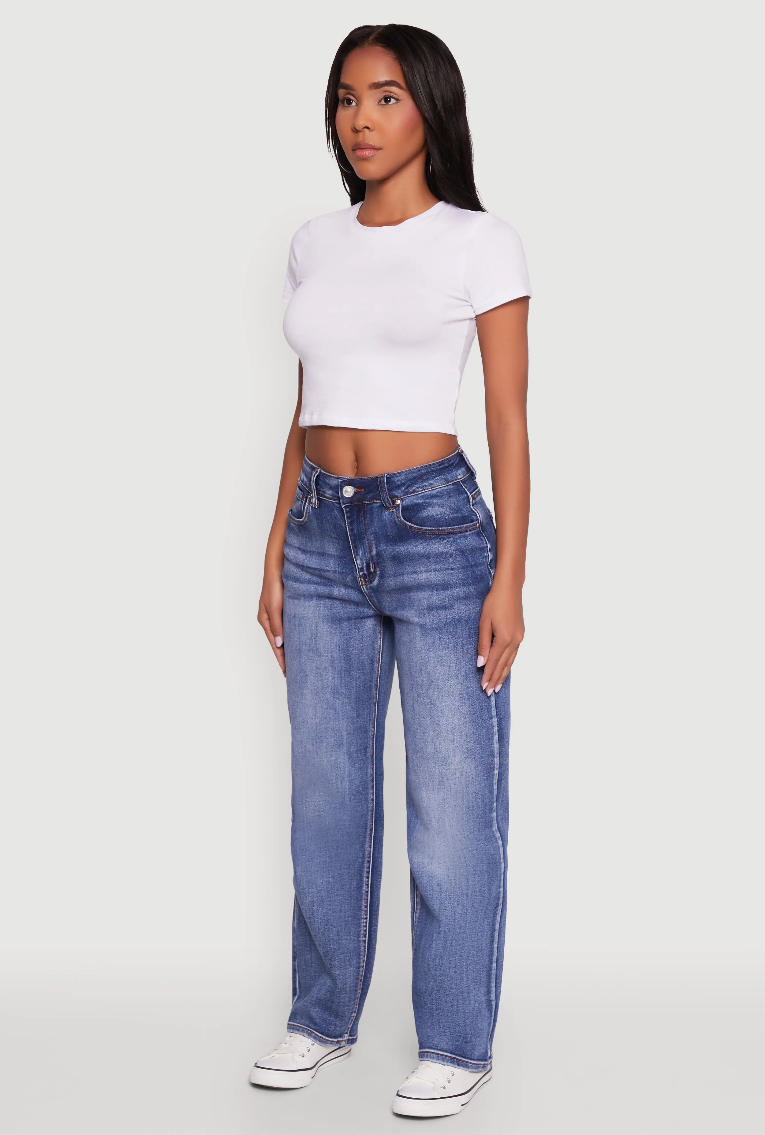 WAX Straight Whiskered Jeans Spring Attire