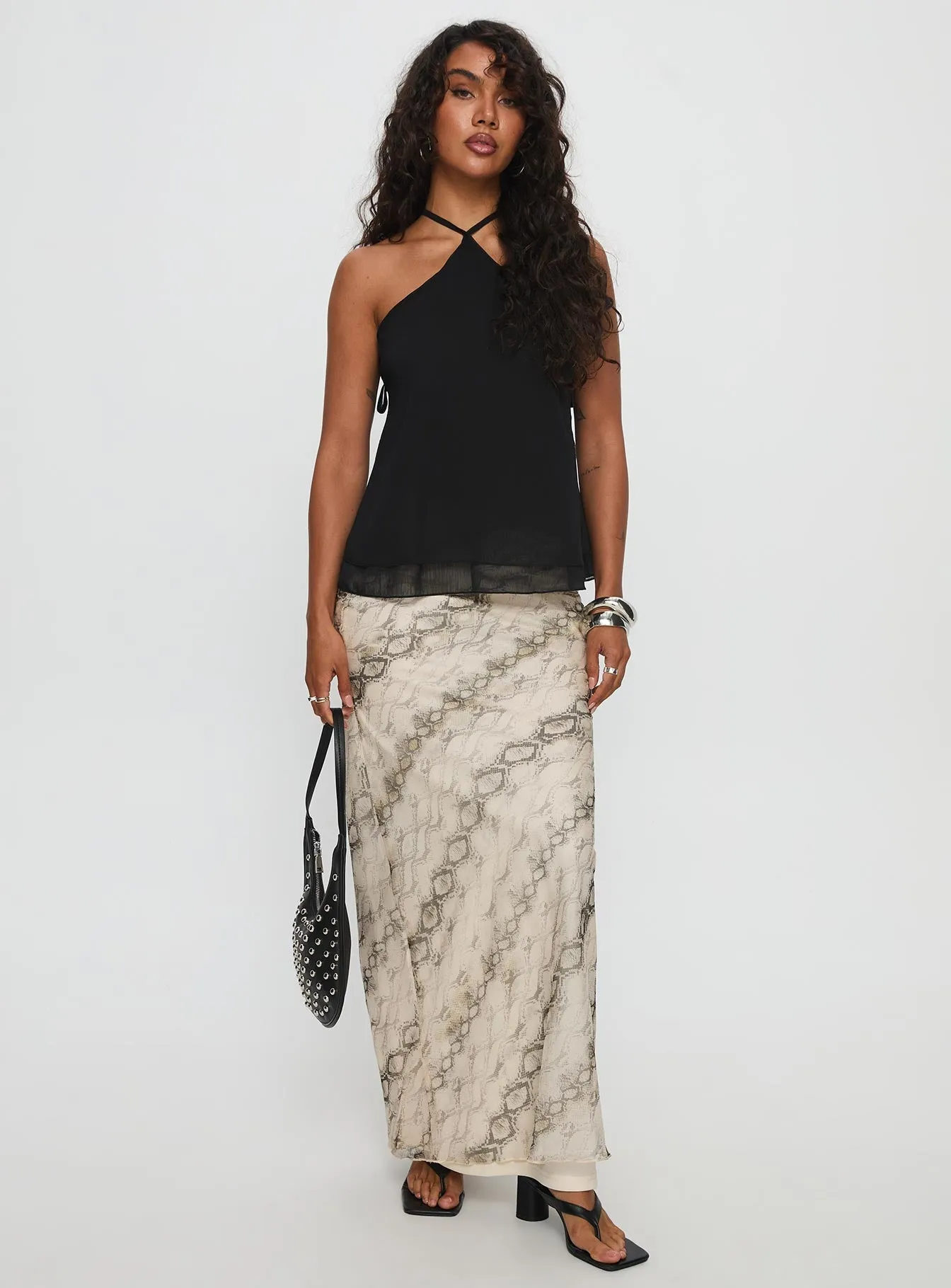 Elegant Flow Urban Pulse Zerisa Maxi Skirt Multi