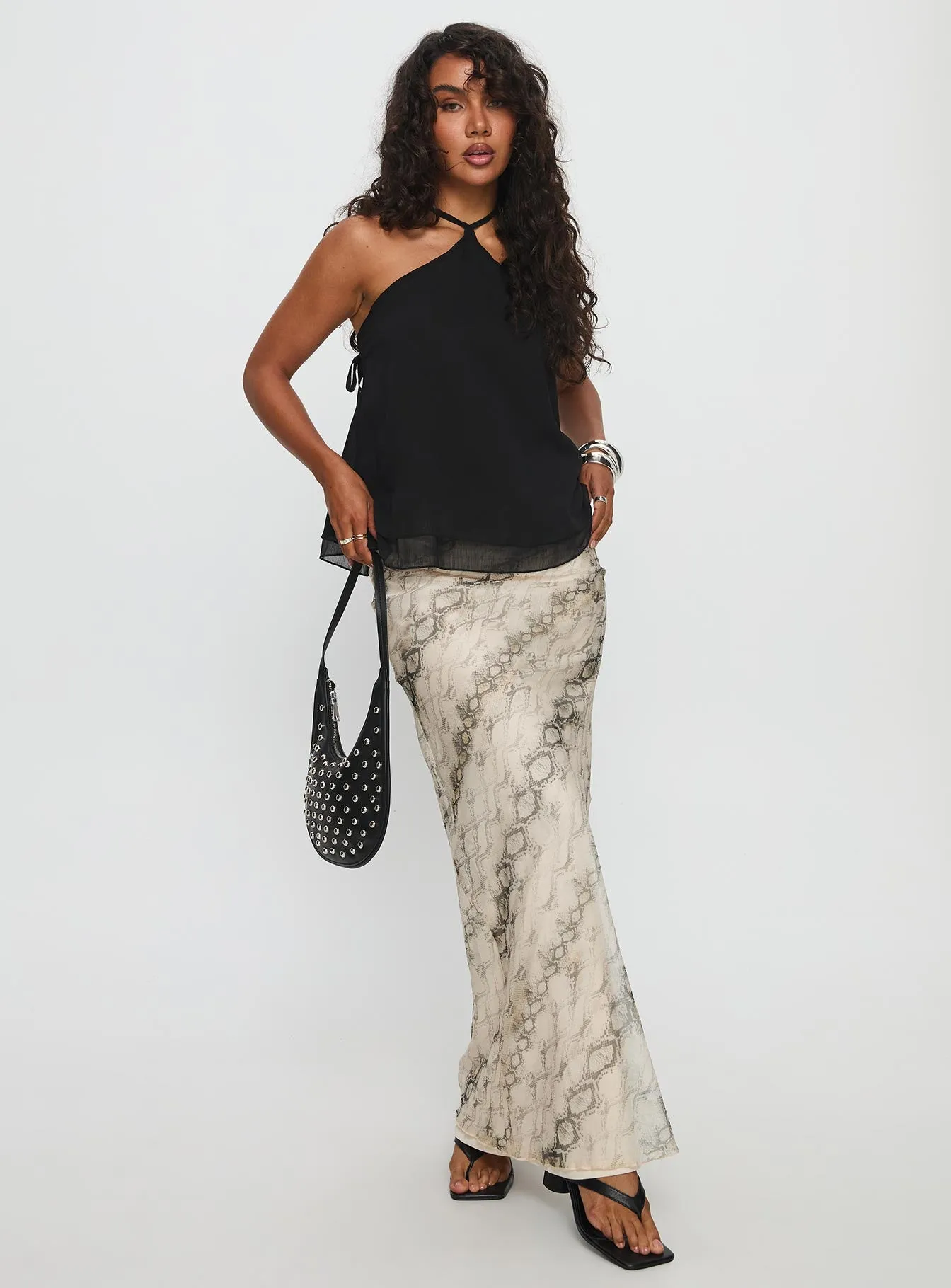 Layered Structure Zerisa Maxi Skirt Multi