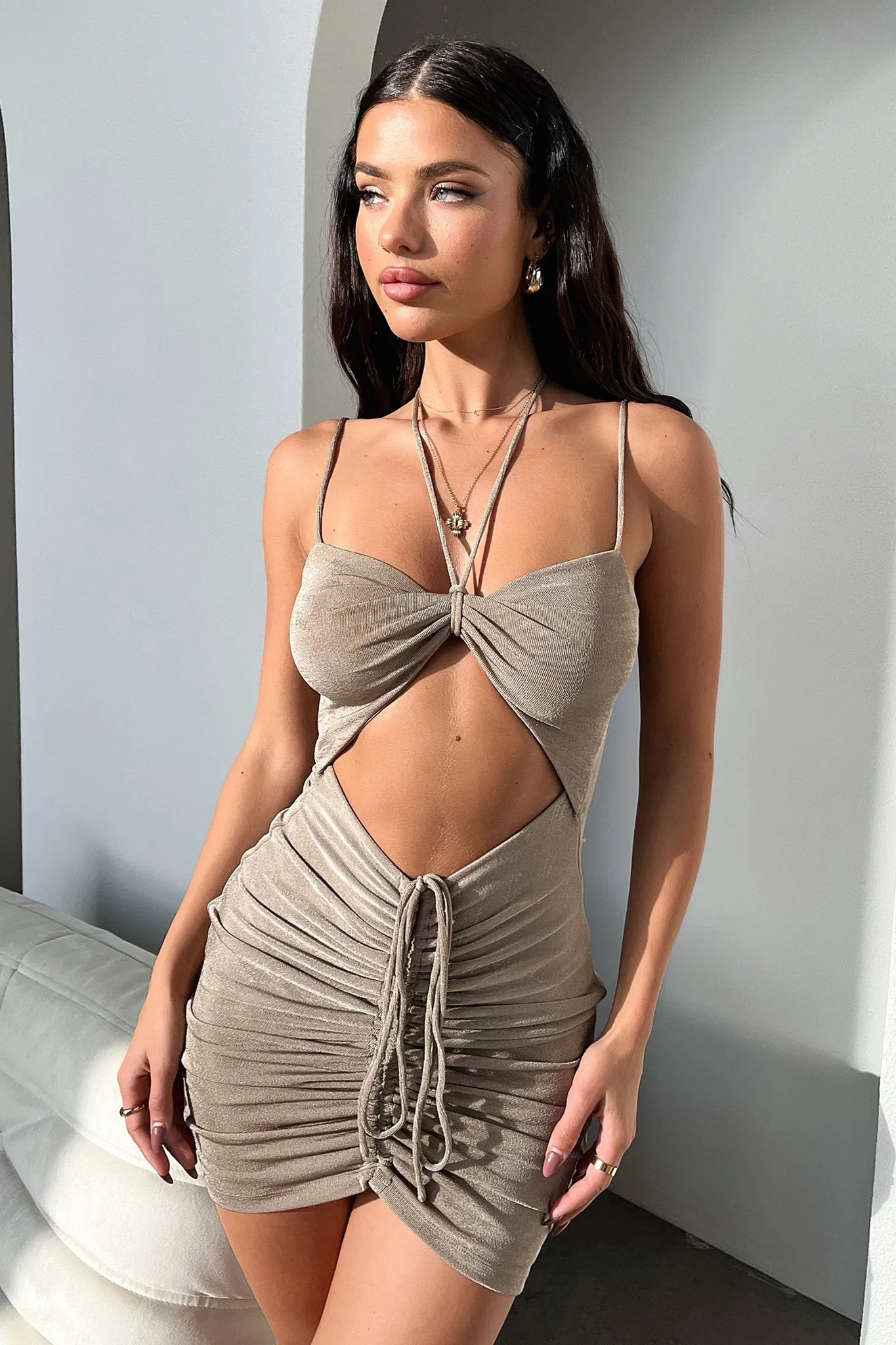 All Day Wear Hot Pick Billie Dress - Dusty Brown