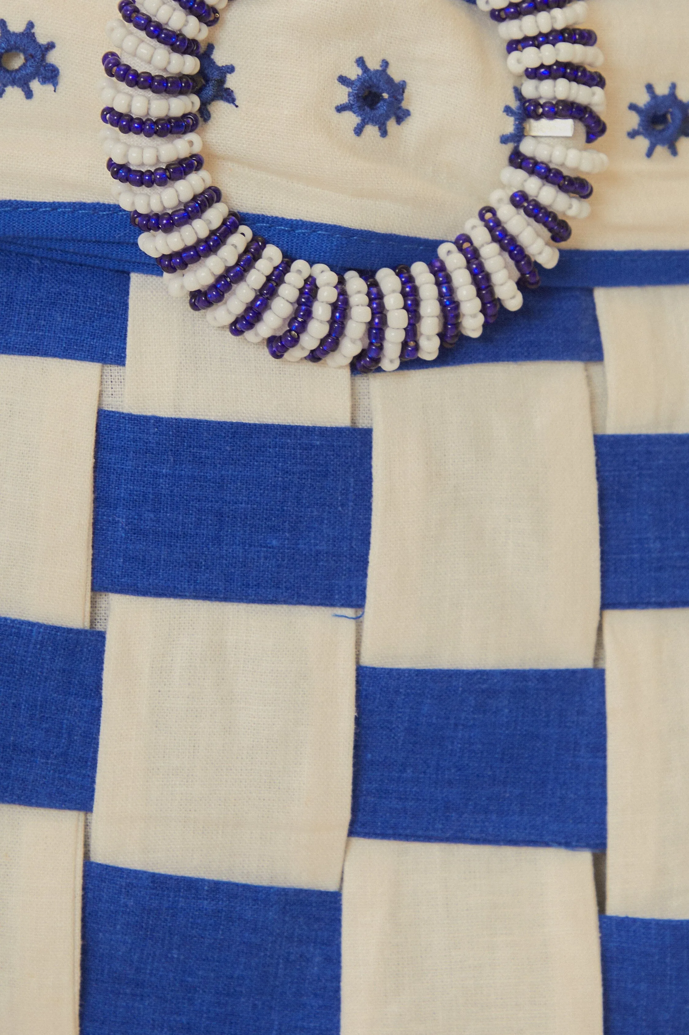 Bicolor Interweaving Euroflax? Premium Linen Mini Skirt Light Wear