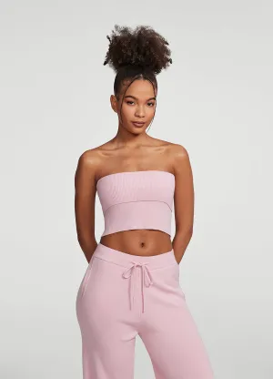 Chunky Knit Crop Top UVProtection Coating Circular Knit