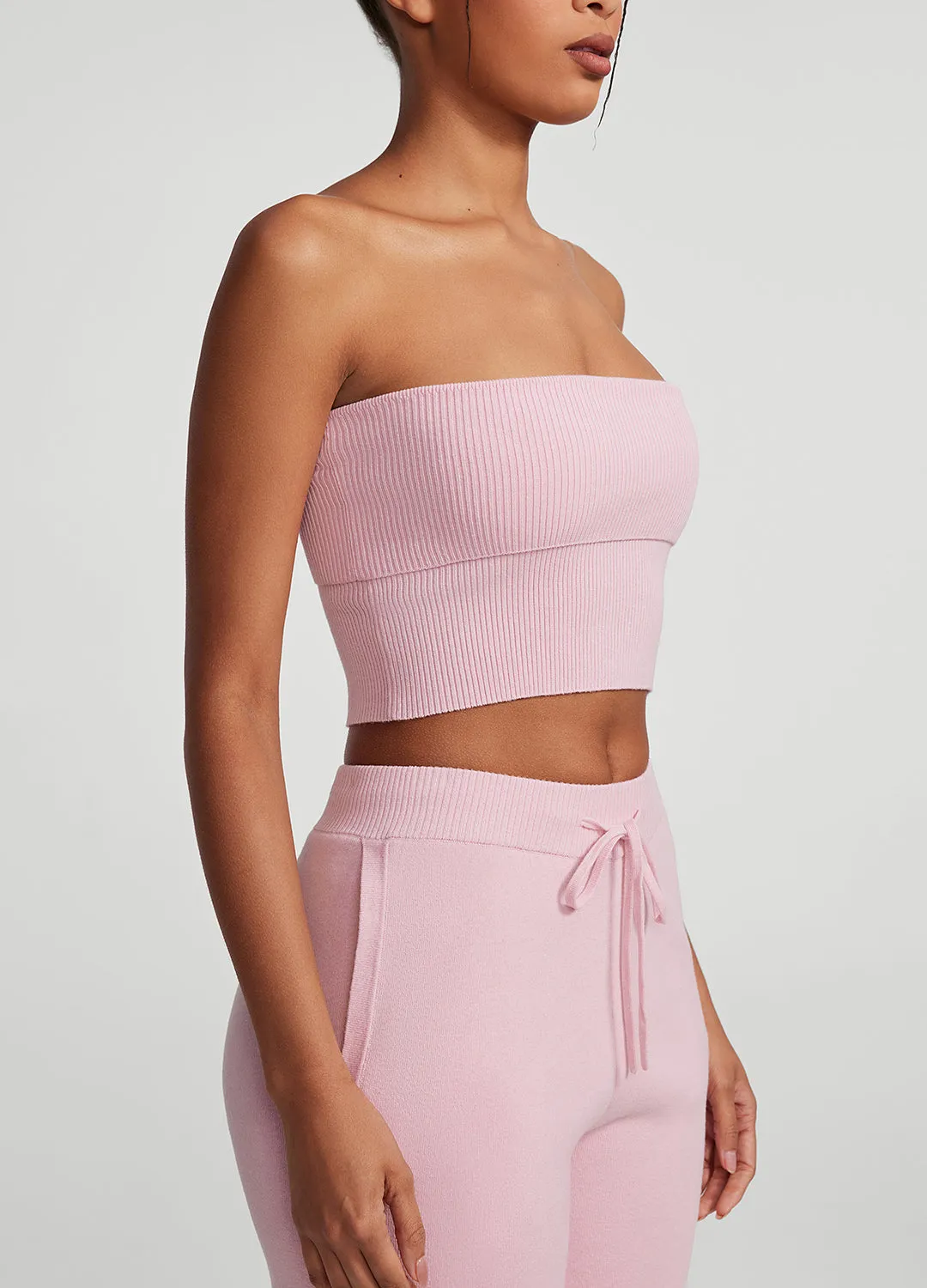 ContrastTipping Chunky Knit Crop Top