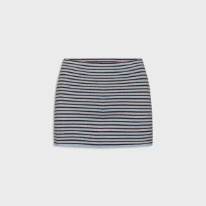 Frankies Bikinis Marialla Cloud Knit Skort - Montauk Stripe quick dry Vegan Material