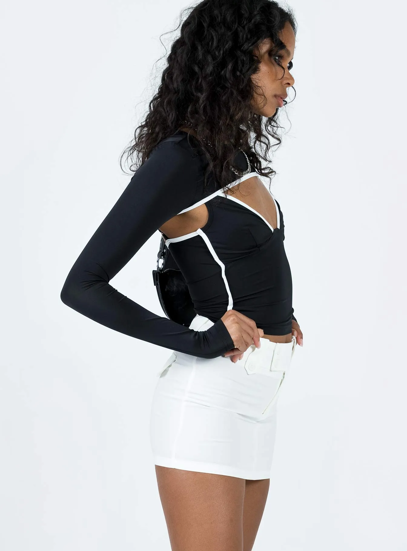 Coco Mini Skirt White Daily Mood Versatile Outfit