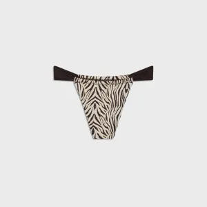 Lightweight Layering Frankies Bikinis Beckett Bottom - Zebra Print