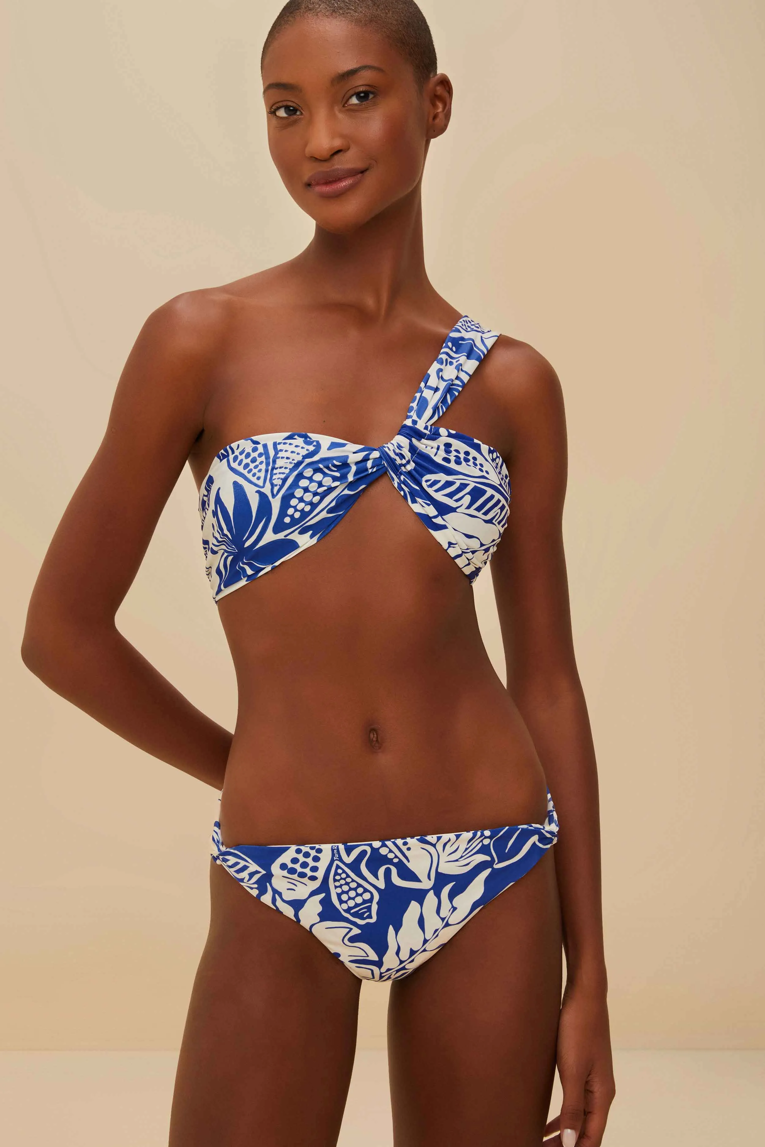 AdjustableHemline Off-White River Nature Full Bikini Bottom