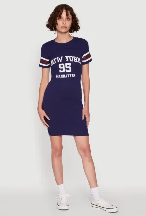 Stylish springtime wear Manhattan New York 95 Graphic T Shirt Dress